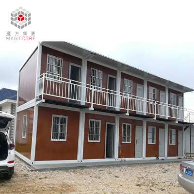 High quality 2 level approved prefab container house indonesia 40ft container house casa container 2 andares